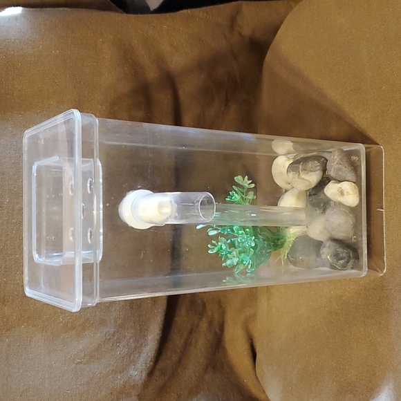 Small Plastic Self Cleaning Fish Tank Aquarium - Picture 3 of 4